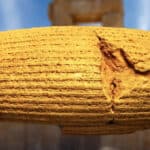 Der Kyros-Zylinder als eines der frühesten Dokumente mit Bezug zu Menschenrechten angesehen