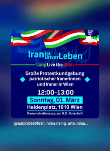 Demo: Sonntag 1. März 2026, 12:00 Uhr Heldenplatz in Wien