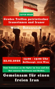 Demo: Sonntag 22. Februar 2026, 13:00 Uhr Heldenplatz in Wien