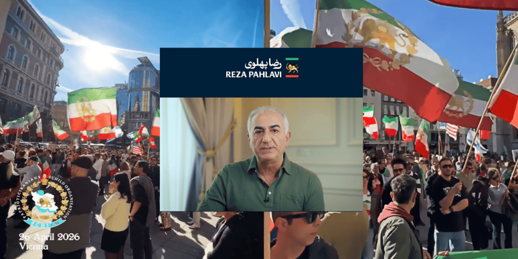 Ausschnitt aus Prinz Reza Pahlavis an Deutschland gerichteter Rede — Veranstaltung Wien, 26.04.2026