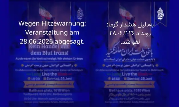 Marsch patriotischer Iraner in Österreich Wien, 28.06.2026
