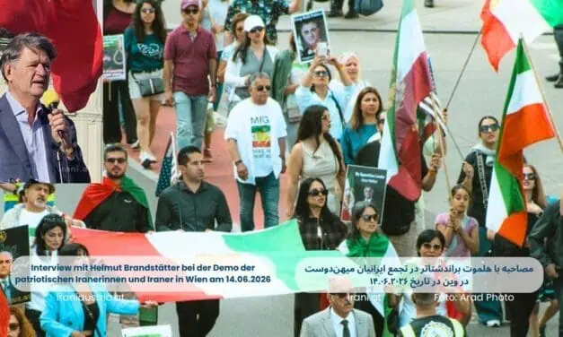 Interview mit Helmut Brandstätter bei der Demo der patriotischen Iranerinnen und Iraner in Wien am 14.06.2026