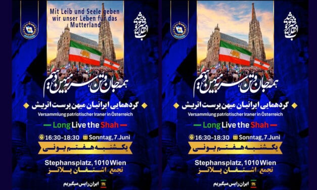 Versammlung der patriotischen Iraner in Österreich, Sonntag, 7. Juni