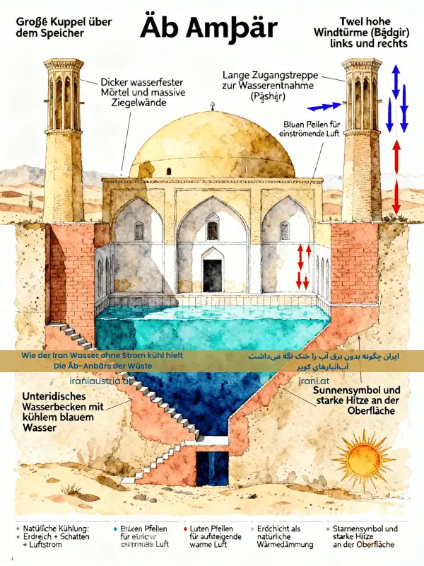 Wie der Iran Wasser ohne Strom kühl hielt – Die Āb-Anbārs der Wüste
