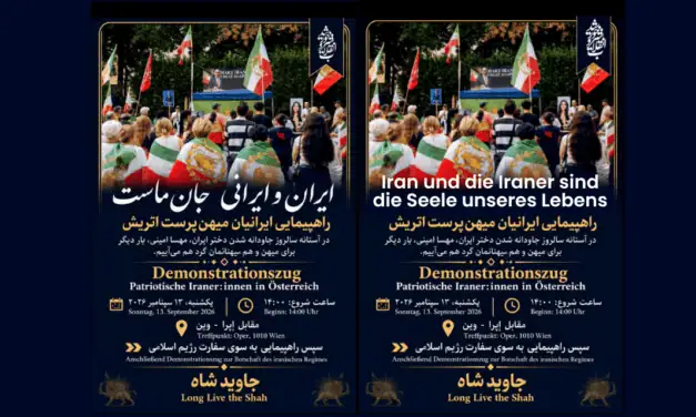 Demonstrationszug – Patriotische Iraner:innen in Österreich Sonntag 13.09.2026
